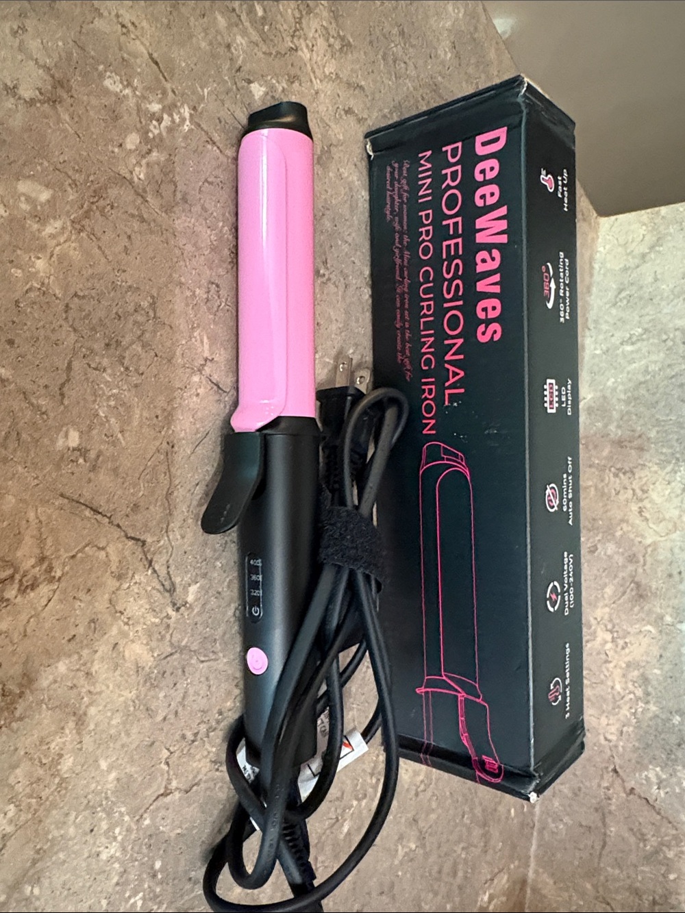 Professional Mini Curling Iron - Pink